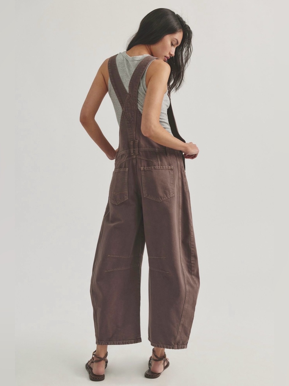 Free People We The Free Good Luck Barrel Overalls - Picture 2 of 10
